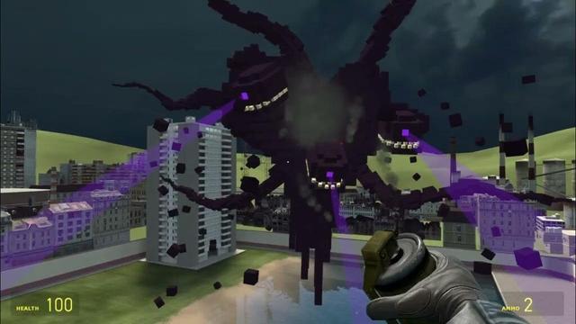 The world of Garry's Mod game has been occupied by Wither Storm.