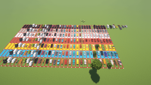 So many cars. So, so, so many cars. (cars on the right done only)