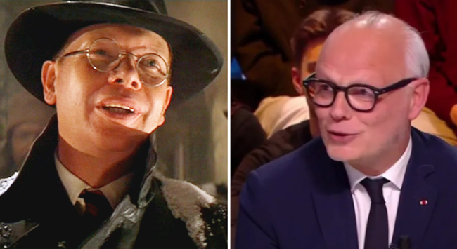 Image juxtaposant les photos de Ronald Lacey dans le rôle du nazi Toht dans le film «Les Aventuriers de l'arche perdue» et d'Edouard Philippe après la perte quasi totale de sa pilosité crânienne