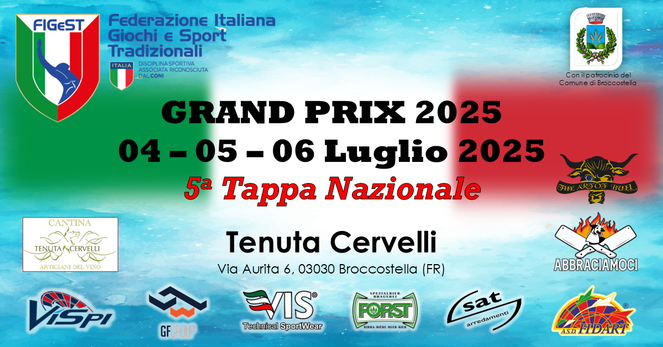 5. Grand Prix alla Tenuta Cervelli a Broccostella (FR) dal 04 al 06 Luglio 2025