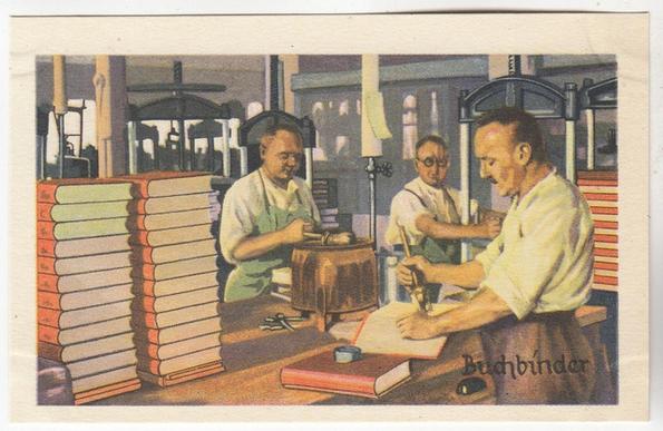 Bookbinding trade card
