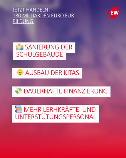 130 Milliarden für Bildung