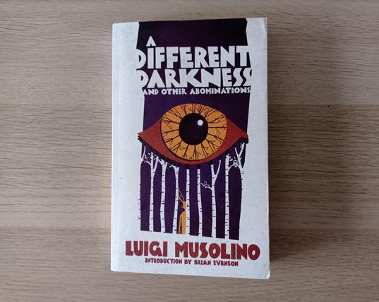 Fotografía en color del libro «A Different Darkness», de Luigi Musolino