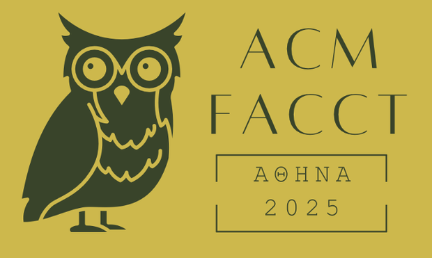 FAccT 2025 logo (owl of Athens)