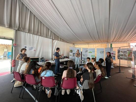 Géoazur avec les scolaires à "Sciences sur mer" à Villefranche-sur-mer en juin 2025 lors de l'UNOC3