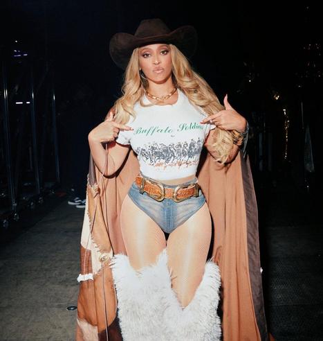 Beyonce wearing Buffalo Soldiers shirt