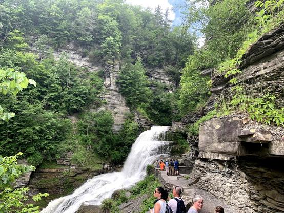 Gorge with waterfall