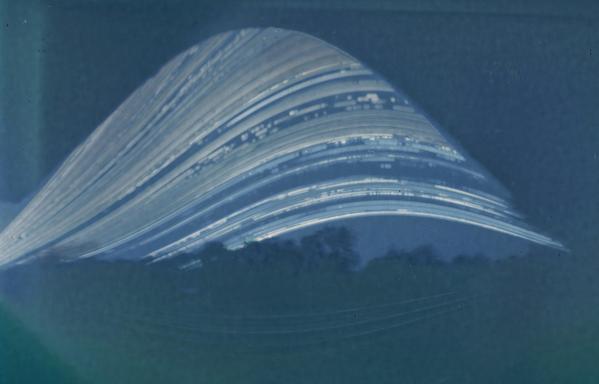 A 6-month exposure showing the sun’s path through the sky over a six month period