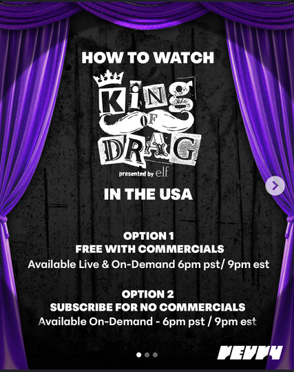 Promotional image with ways to watch in the USA. This is on the Revry App, and I didn't get any commercials, or have to pay or sign up.

USA: FREE WITH COMMERCIALS (Live & On-Demand) – 6pm PST / 9pm EST

SUBSCRIBE (No Ads, On-Demand) – 6pm PST / 9pm EST