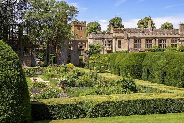 Gorgeous gardens at the medieval castle of Sudely in England