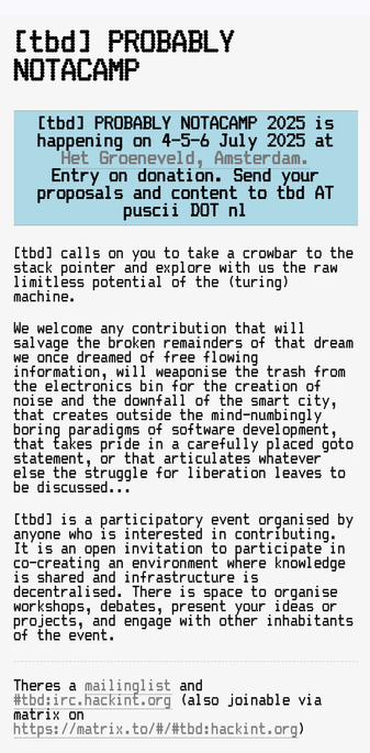Screenshot of Https://next.tbd.camp/