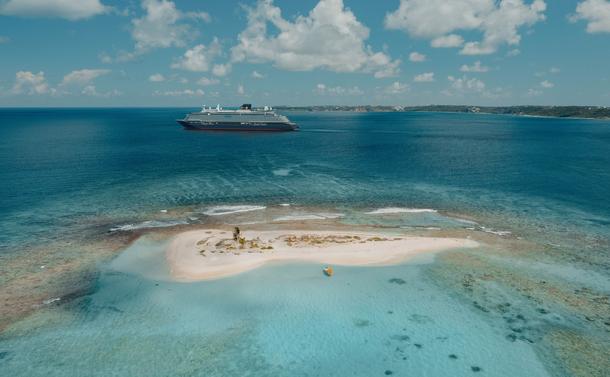 un navire dans les caraïbes