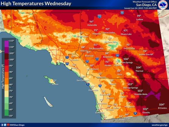 Near average temperature region-wide.