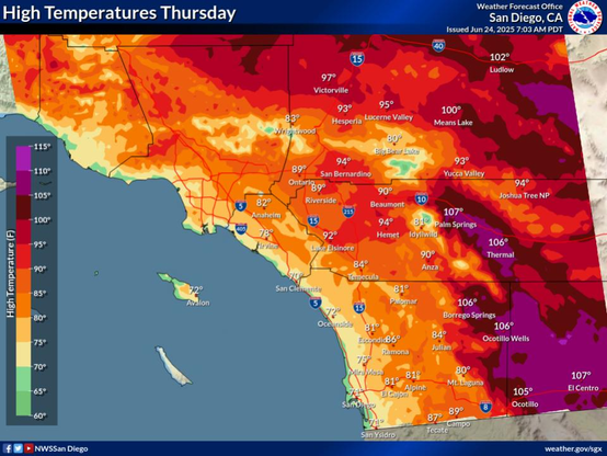 A few degrees warmer than Wednesday.