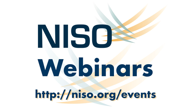 NISO Webinars logo with URL: http://niso.org/events