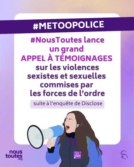 Image qui répresente le texte indiqué dans le toot ci dessus. Il y a une femme qui tient un haut parleur dans sa main. Elle est en train d'effectuer une prise de paroles.