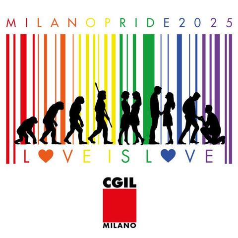 Logo Milano Pride 2025
"Love Is Love"