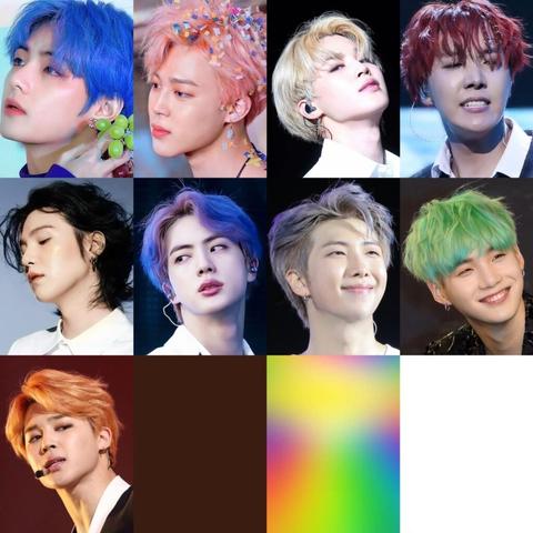 Which member had the most ICONIC brown/brunette hair?