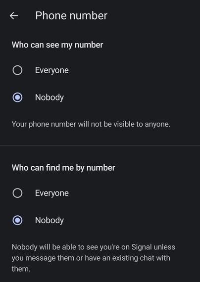 Who can see my number: Nobody

Who can find me by my number: Nobody