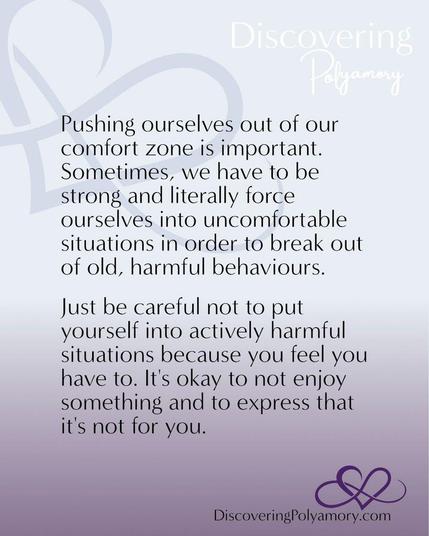 Pushing ourselves out of our comfort zone is important. Sometimes, we have to be strong and literally force ourselves into uncomfortable situations in order to break out of old, harmful behaviours. 
Just be careful not to put yourself into actively harmful situations because you feel you have to. It's okay to not enjoy something and to express that it's not for you. 