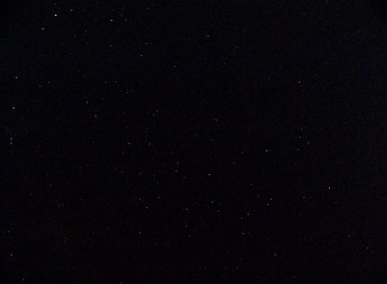 Picture I took from the current night sky. Stars are quite visible in this long exposure, although the image is quite noisy.