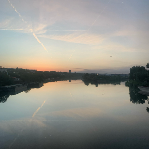 La Seine à Argenteuil au petit matin