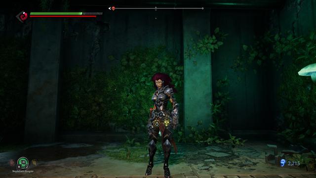 Screenshot of Fury, one of the four horsemen of the apocalypse, from Darksiders 3