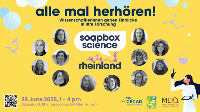 alle mal herhören
Wissenschaftlerinnen geben einblock in ihre Forschung
Soapbox Science
28 June 2025, 1-4 pm