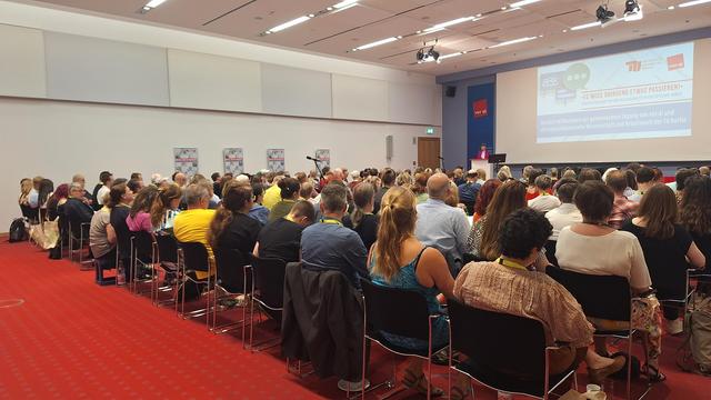 Foto am 23. Juni 2025: gemeinsame Tagung von ver.di und der Kooperationsstelle Wissenschaft und Arbeitswelt der TU Berlin zum Thema „Es muss dringend etwas passieren“ Perspektiven auf und für wissenschaftsunterstützende Arbeit in der ver.di-Bundesverwaltung in Berlin (Foto von Jana Rumler)