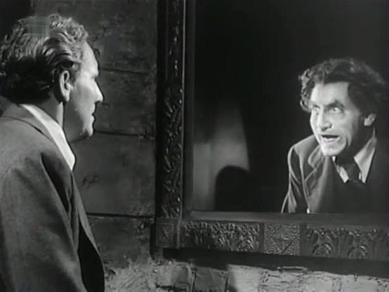 Dr. Jekyll meets Mr. Hyde. A photo from the 1941 "Dr. Jekyll and Mr. Hyde" movie, starring Spencer Tracy.