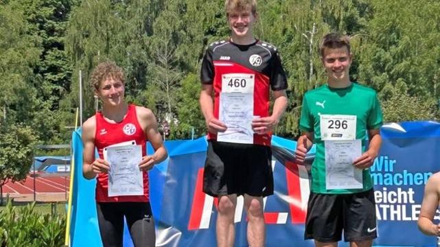 Leichtathletik-Landesmeisterschaften in Oldenburg:Louis Brandt vom MTV sichert sich in derM14 Bronze im 100-m-Sprint