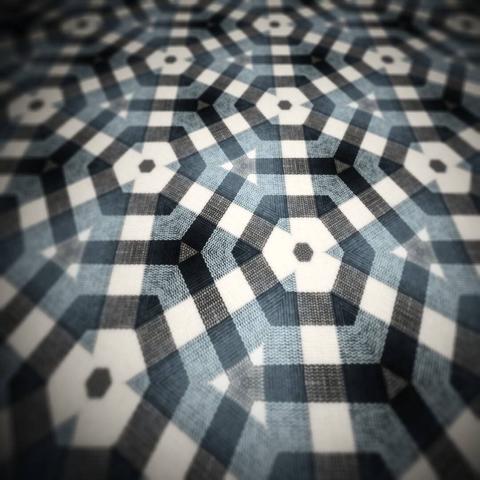 Kaleidoscopic pattern in perspective