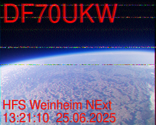 Bild via SSTV empfangen von ARTOB