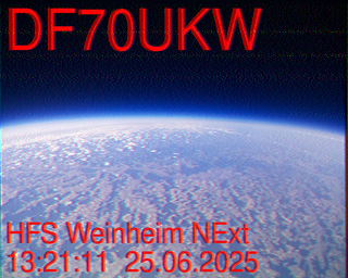 Bild via SSTV empfangen von ARTOB