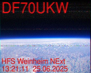 Bild via SSTV empfangen von ARTOB