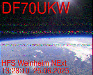Bild via SSTV empfangen von ARTOB