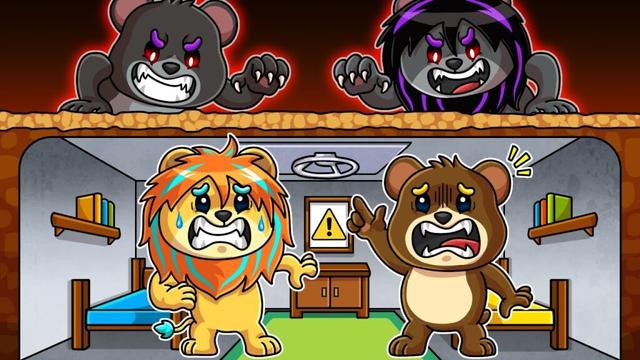 最強のセキュリティ地下シェルターを作ってモンスターから１０日間生き残ってみた【 ロブロックス Roblox 】