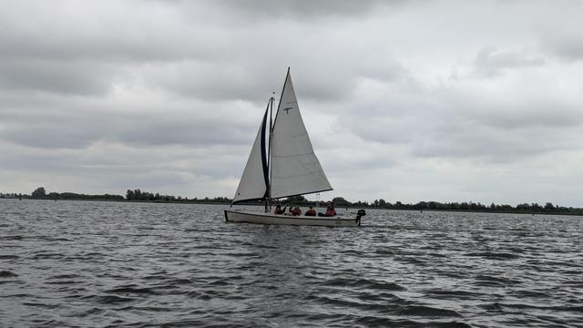 Polyvalk boat on the water