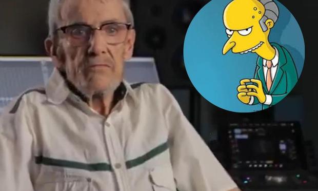 Foto de Javier Franquelo junto al señor Burns. (ADOMA/20th Television)