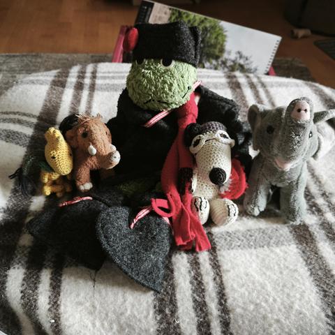 Von links: Woodstock, Manni, das Mammut, Joschka Fischer, Snoopy und Trötifant.