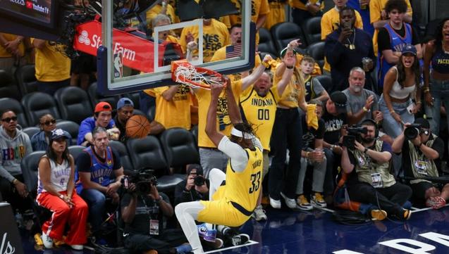Myles Turner rises like a phoenix from trade rumors, becoming a defensive titan in the playoffs
