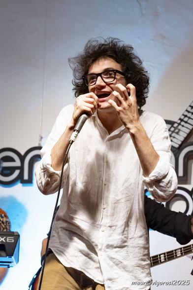 A picture of me still presenting, but this time in the Club Tenco headquarters in Sanremo, Italy. Shot by Mauro Vigorosi.