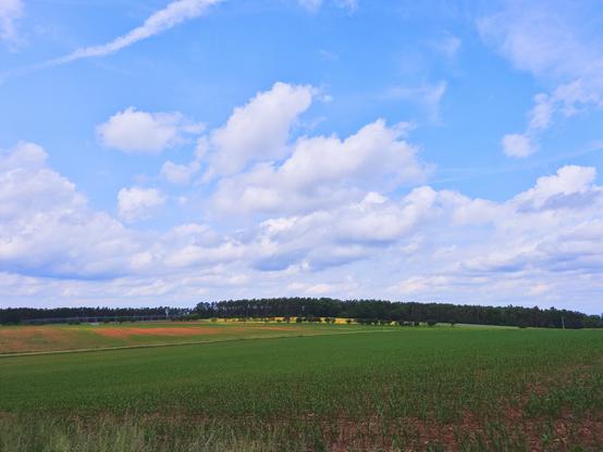 spring langscape near nürnberg, bavaria
