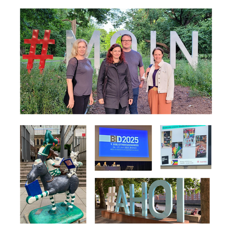 Collage: das Team, Impressionen aus Bremen