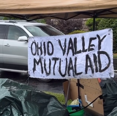 Banner reading, "Ohio Valley Mutual Aid"