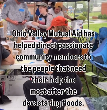 Slide from Instagram: "Ohio Valley Mutual Aid has helped direct passionate community members to the people that need their help the most..."