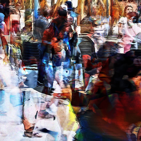 Barcelona digital edited street photography, made with the GNU Image Manipulation Program + G'MIC-Qt filters.