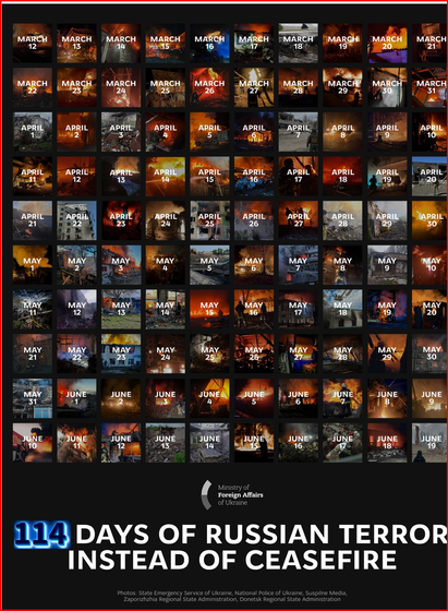 114 days of russian Terror Instead of Ceasefire