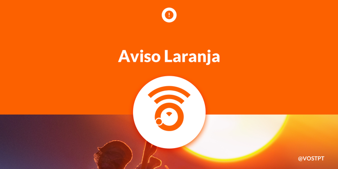 Aviso Laranja devido a Tempo Quente