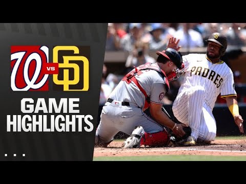 ナショナルズ対パドレスゲームのハイライト（6/25/25）| MLBのハイライト